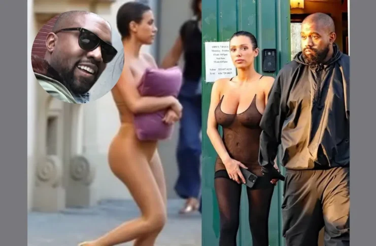 Kanye West and Bianca Censori