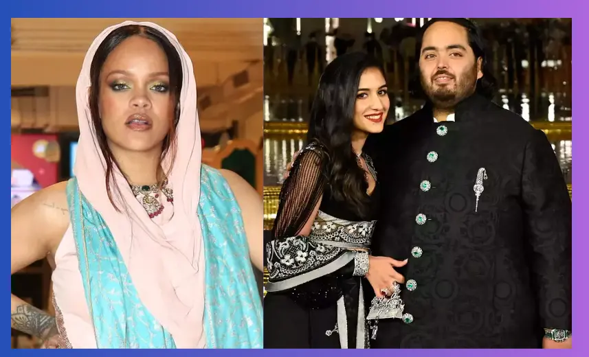 Rihanna at Anant Ambani Pre Wedding Ceremony